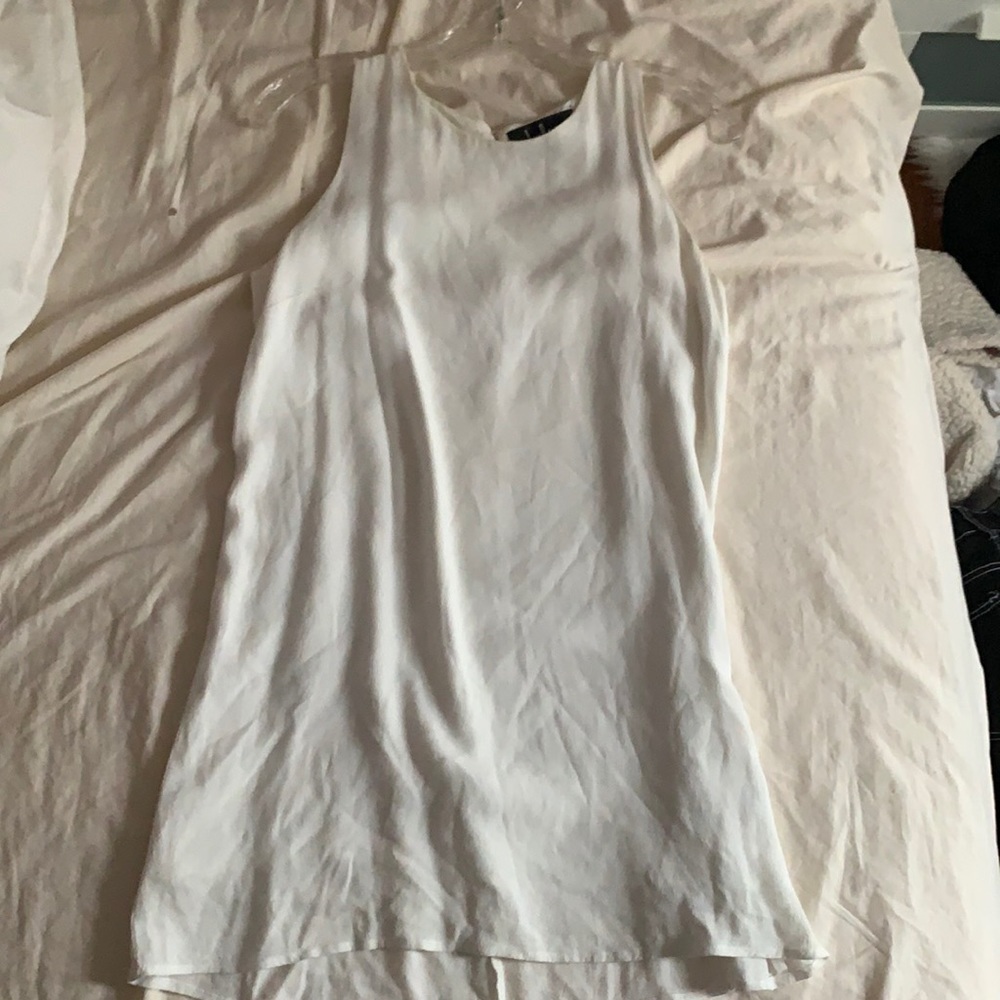 Lulu white shift dress